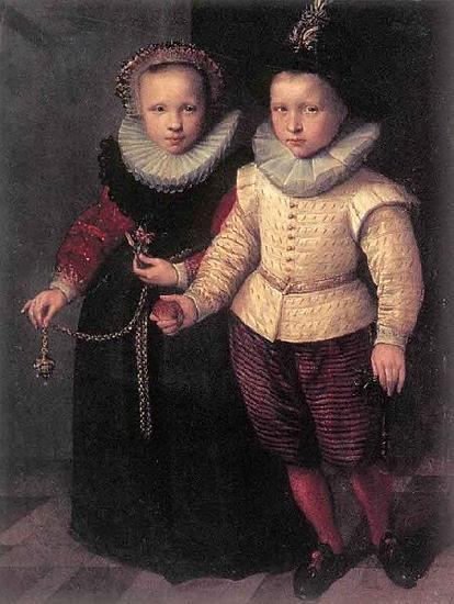 Cornelis Ketel Double Portrait of a Brother and Sister